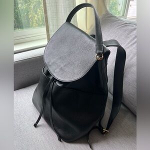 Cuyana large pebbled leather backpack